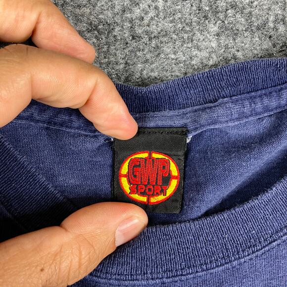 Martial Arts T-Shirt Boys Size 14/16 Navy Blue Karate Graphic Asian Symbol Tee - Picture 5 of 8